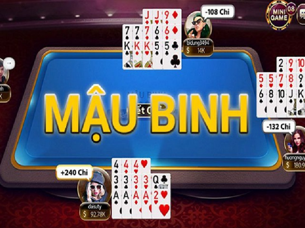 Kinh nghiệm chơi Mậu Binh online 33win thắng xanh chín